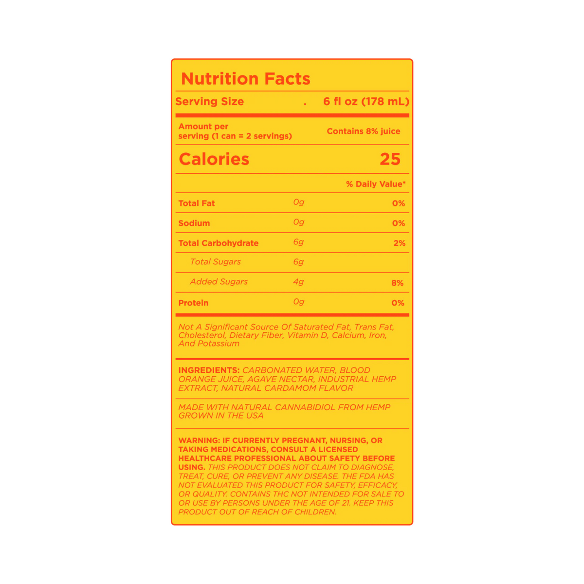 Cann HI'ER BOY THC Blood Orange Cardamom 4 pk
