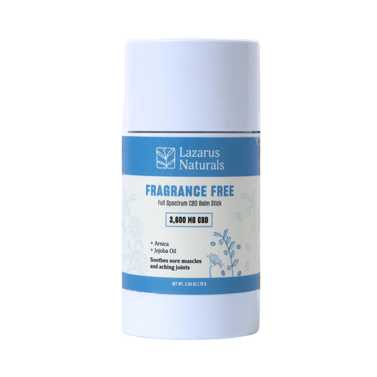 Lazarus Naturals CBD Balm Stick Fragrance Free (3600mg)