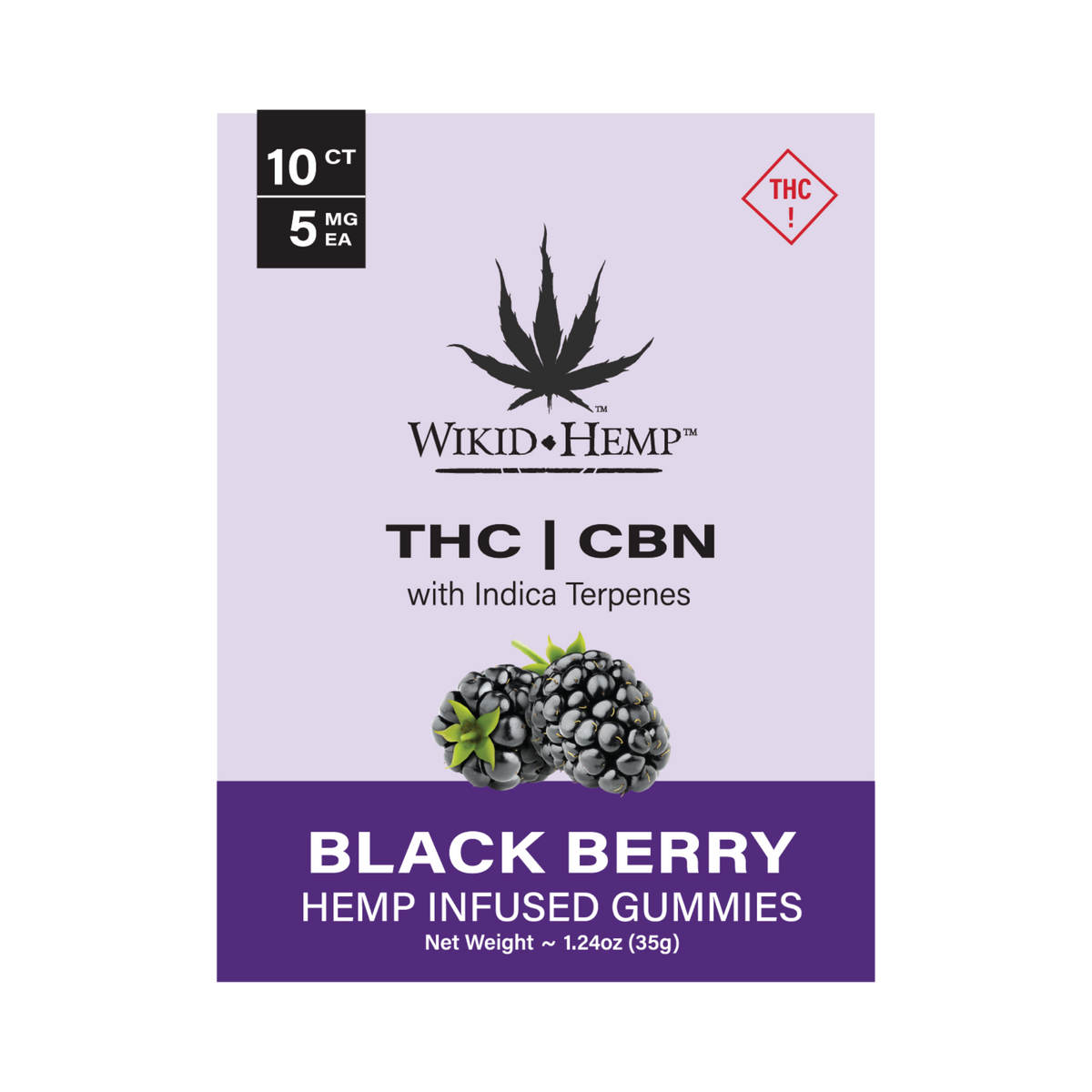 Wikid Hemp THC/CBN Indica