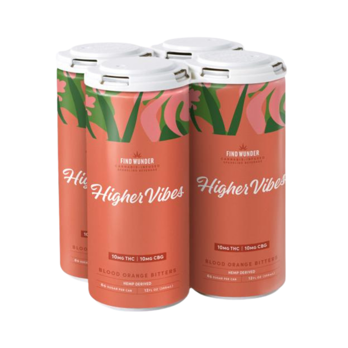 Find Wunder Higher Vibes THC Blood Orange Bitters 4 pk