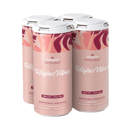 Find Wunder Higher Vibes THC Grapefruit Hibiscus 4 pk