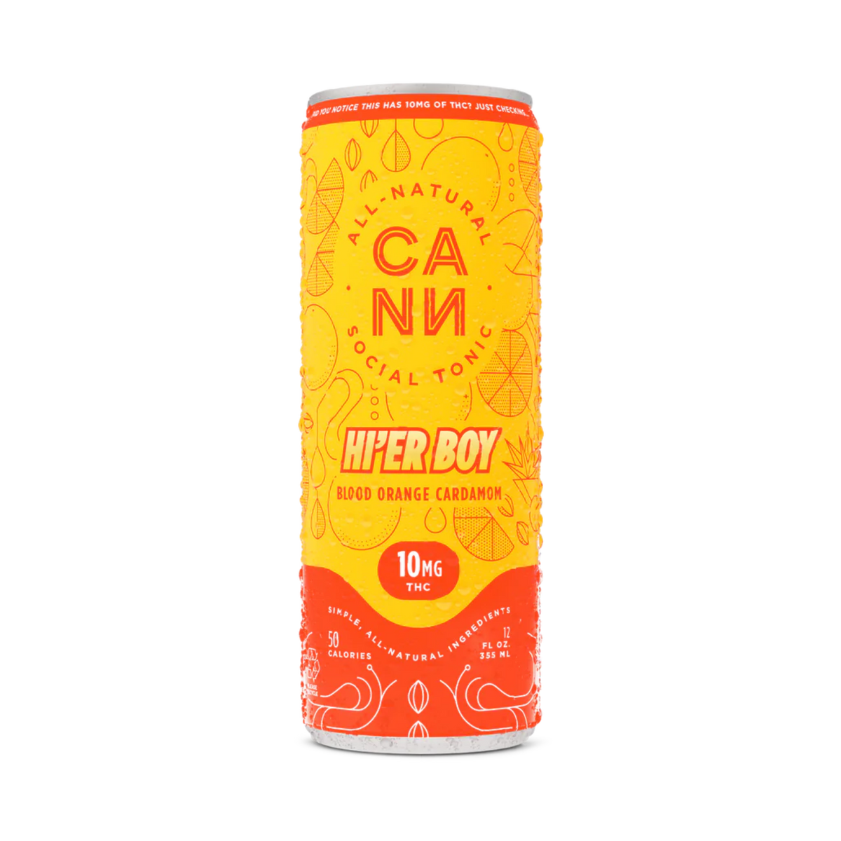 Cann HI'ER BOY THC Blood Orange Cardamom 4 pk