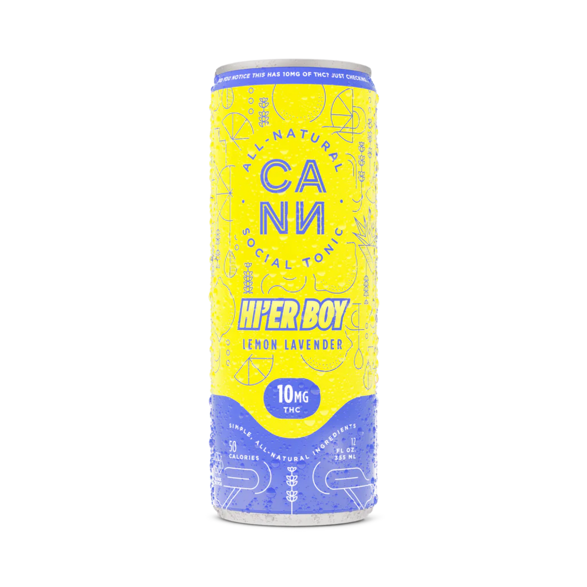 Cann HI'ER BOY THC Lemon Lavender 4 pk