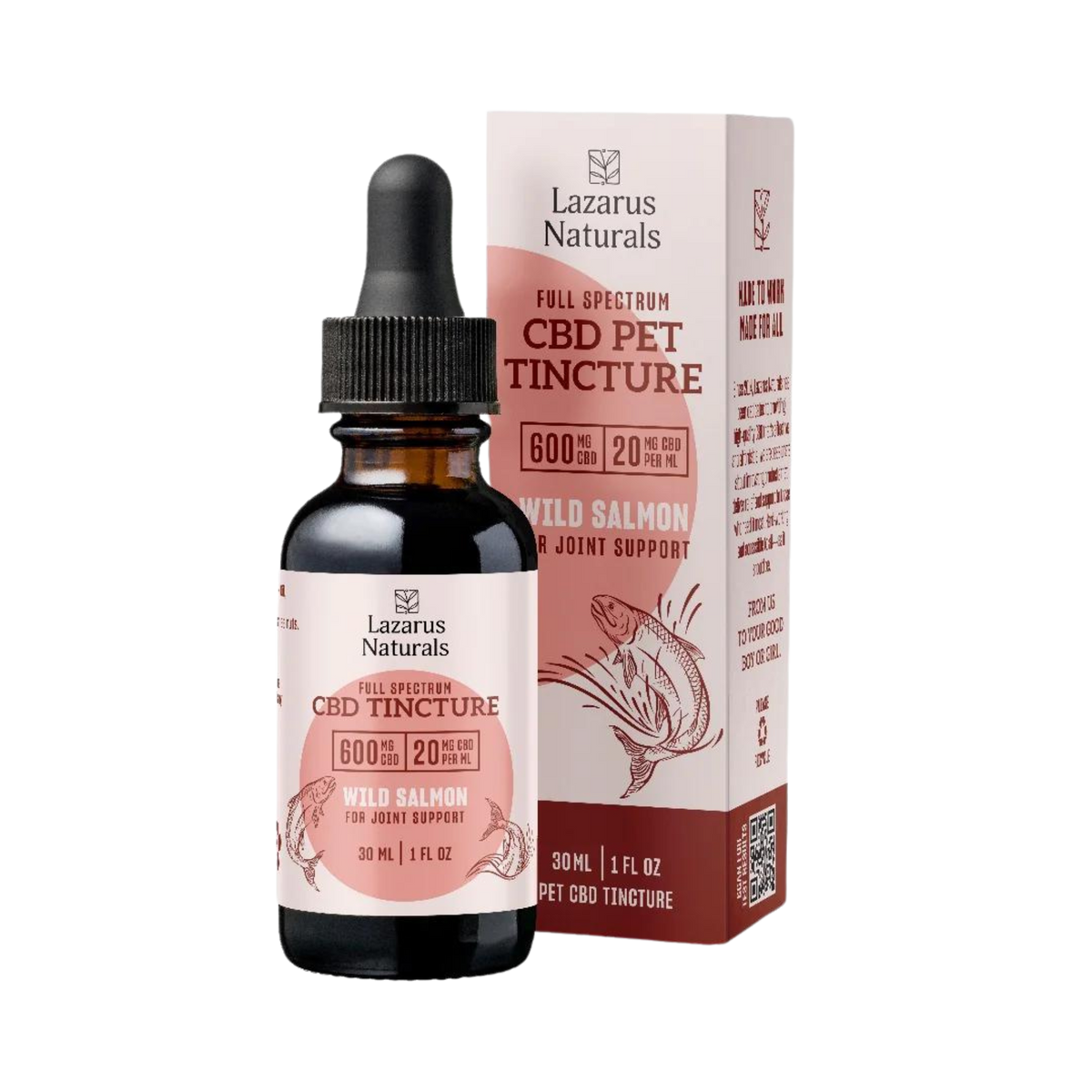 Lazarus Naturals Pet CBD Oil 600 mg | Wild Salmon