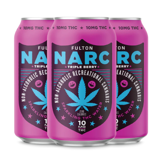 Fulton Narc THC Sparkling Water | Triple Berry 10 mg 4 pk