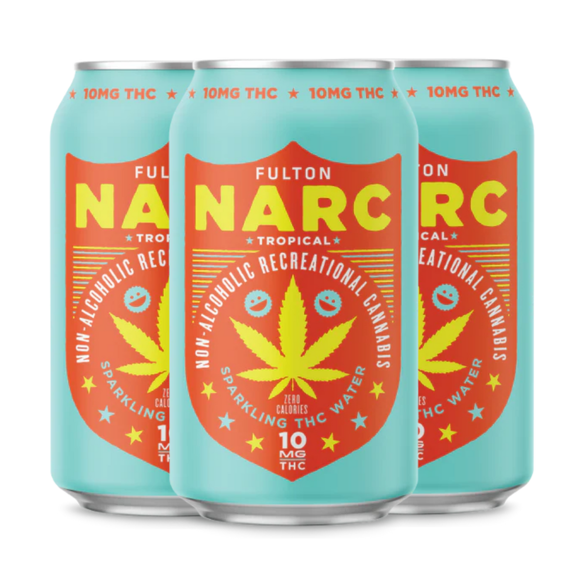 Fulton Narc THC Sparkling Water | Tropical 10 mg 4 pk