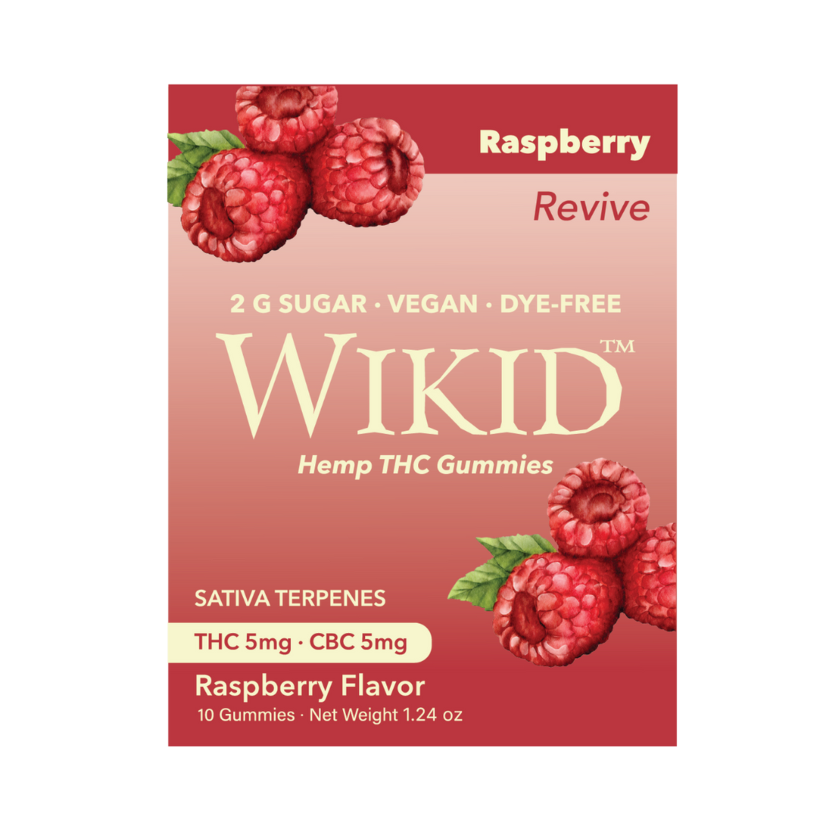 Wikid Hemp THC Revive Raspberry