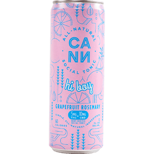 Cann Hi Boy THC Grapefruit Rosemary 4 pk