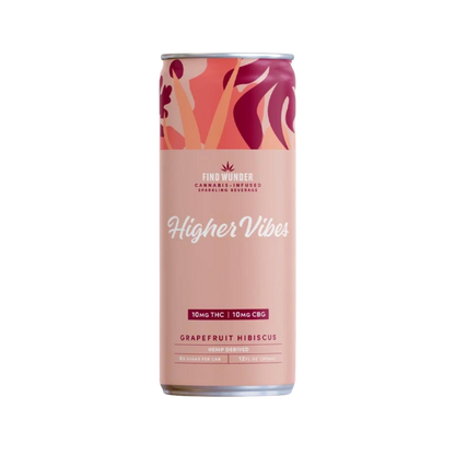 Find Wunder Higher Vibes THC Grapefruit Hibiscus 4 pk