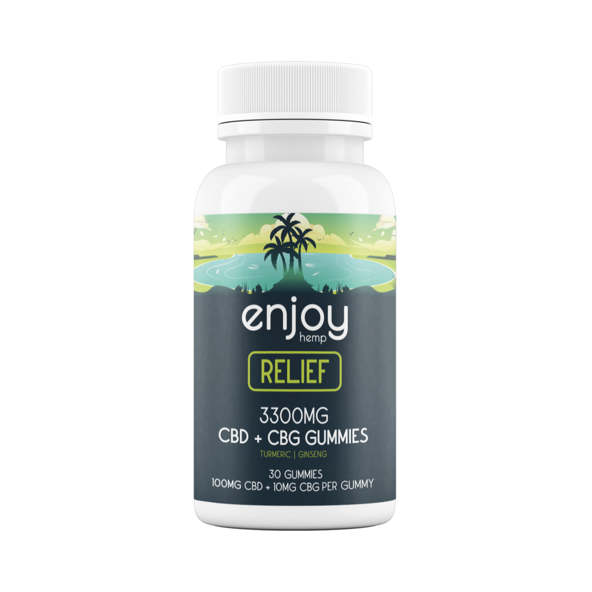Enjoy Hemp | 3300mg CBD + CBG Relief Gummies 30 ct