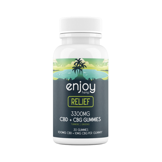 Enjoy Hemp | 3300mg CBD + CBG Relief Gummies 30 ct