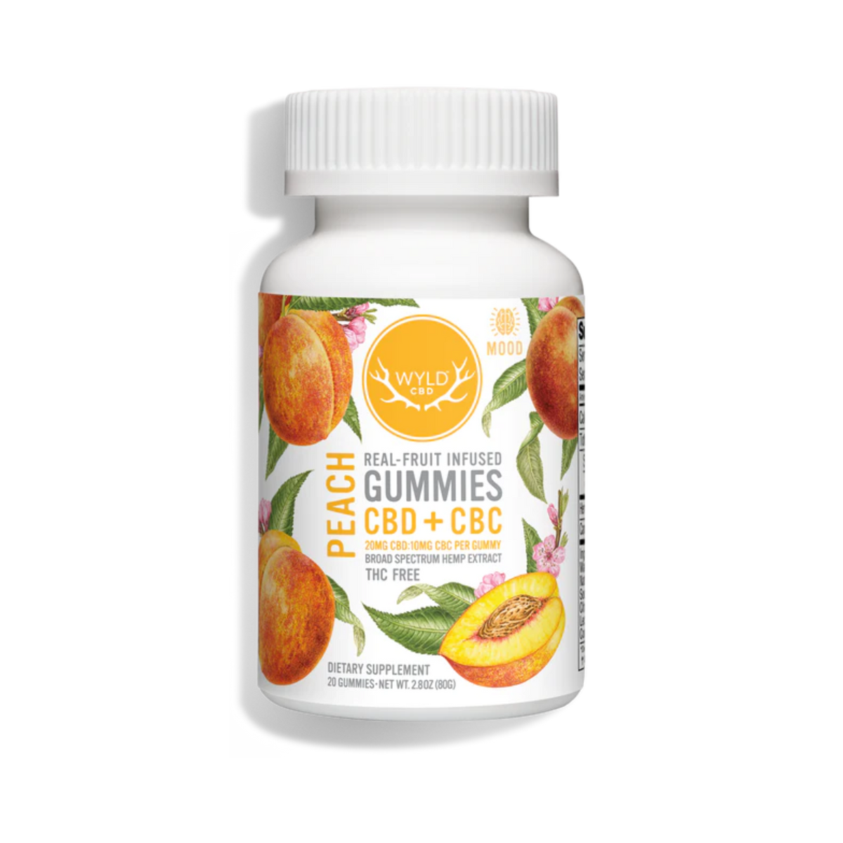 Wyld CBD:CBC Gummies Peach