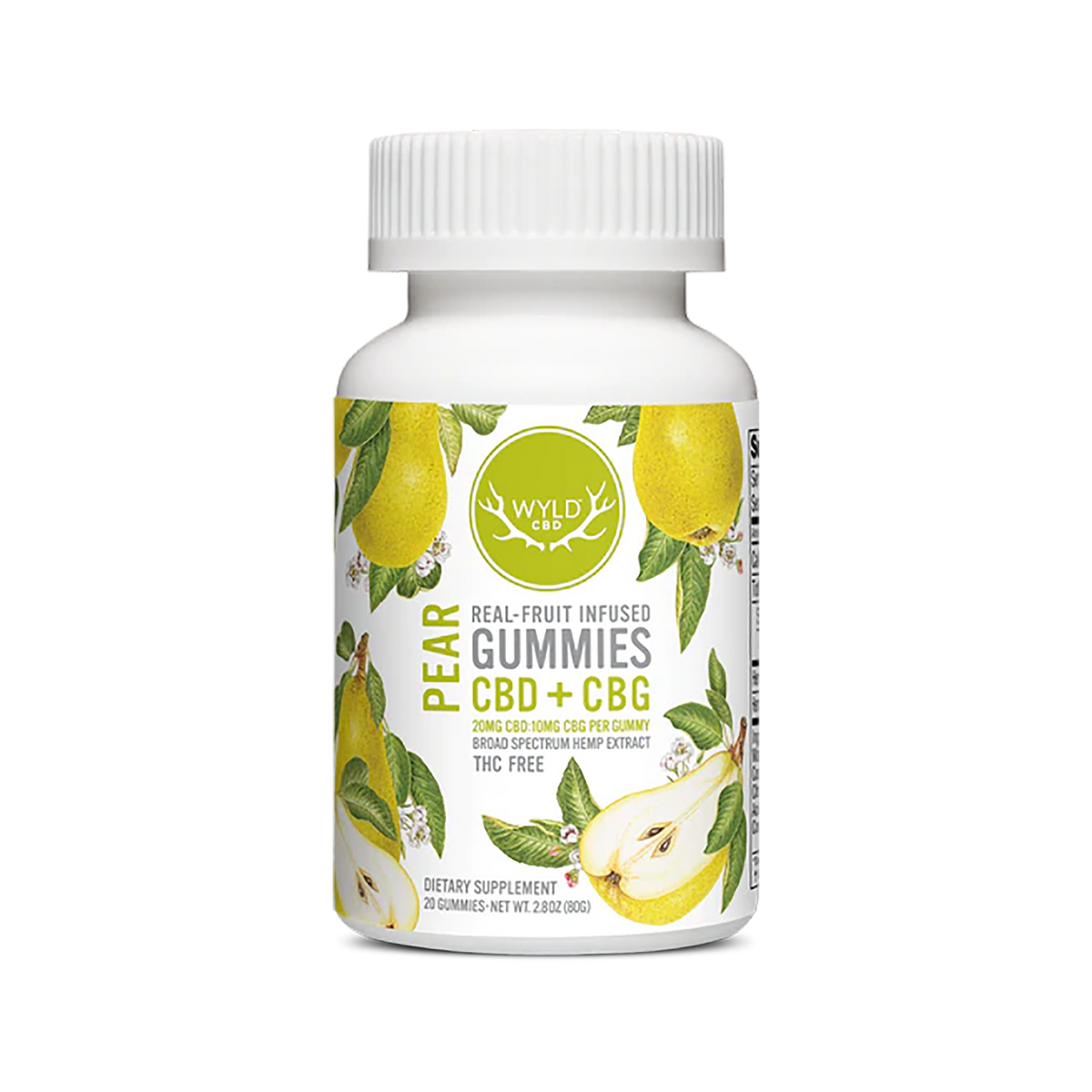 Wyld CBD:CBG Gummies Pear